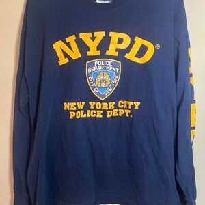 NYPD New York City Police Department Long‎ Sleeve Graphic T-Shirt